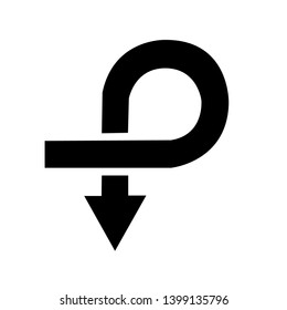 Refresh, Reload or Update icon with arrows. vector. Back Arrow Icon. Restart 