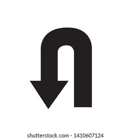 Refresh, Reload or Update icon with arrows. vector. Back Arrow Icon. Restart 