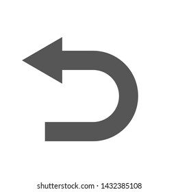 Refresh, Reload or Update icon with arrows. vector. Back Arrow Icon. Restart 