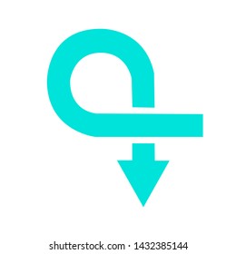 Refresh, Reload or Update icon with arrows. vector. Back Arrow Icon. Restart 