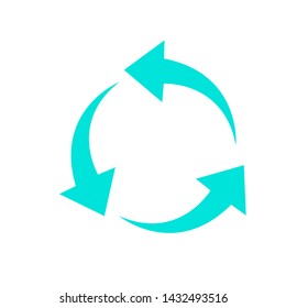 Refresh, Reload or Update icon with arrows. vector. Back Arrow Icon. Restart 