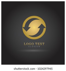 Refresh & Restart Logo. Symbol & Icon Vector Template.