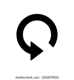 refresh, restart, reload icon vector
