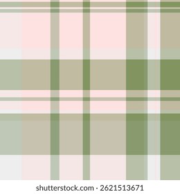 Refresh seamless vector background, finish tartan plaid check. Warmth fabric texture pattern textile in pastel and white colors palette.
