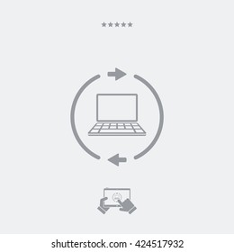 Refresh setting flat icon