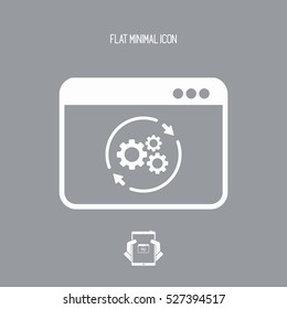 Refresh setting flat icon