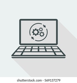 Refresh setting flat icon