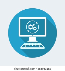 Refresh setting flat icon