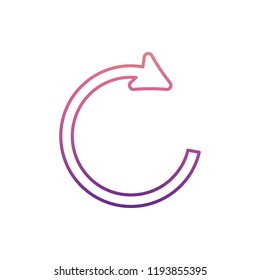 refresh sign icon in nolan style. One of Web collection icon can be used for UI, UX