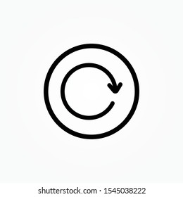 Refresh sign icon. restart symbol