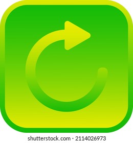 Refresh sign. Restart icon. Rotation symbol. Reload sign. Recycling concept. Isolated web icon. Logo design. Flat vector illustration.