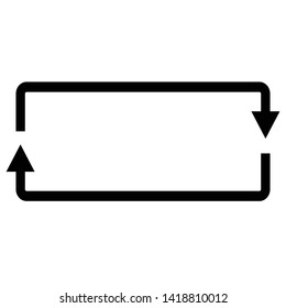 Refresh Sign and Symbol Icon Vector