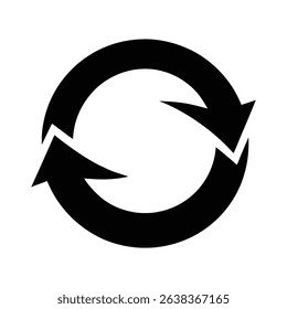 refresh silhouette black vector icons arrow