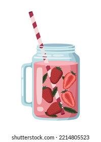 refresh strawberry drink iced icon