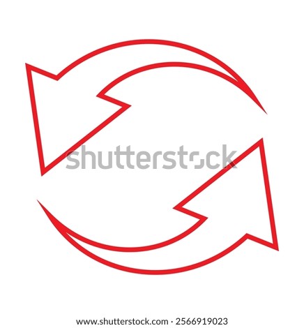 Refresh, Sync arrows vector icon. filled flat sign for mobile concept and web design. Loading Arrows glyph icon. Reload, Update symbol . 9