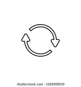 Refresh, Sync icon. Reload, Update signs for modern web page designs.