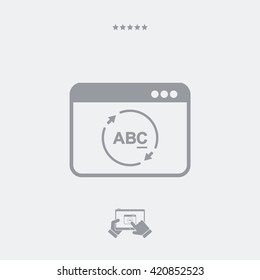 Refresh text window icon