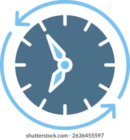 Refresh time Glyph Two Colour Icon