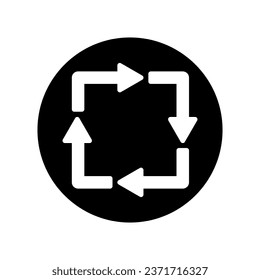 
refresh, undo, redo, rotation arrows isolated white background
