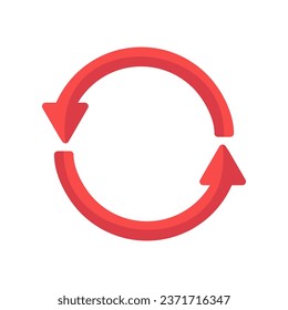 
refresh, undo, redo, rotation arrows isolated white background

