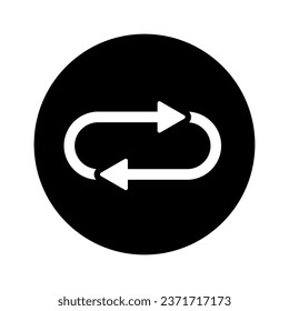 
refresh, undo, redo, rotation,repeat  arrows isolated white background
