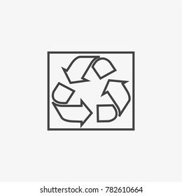 Refresh vecor icon isolated on light grey background