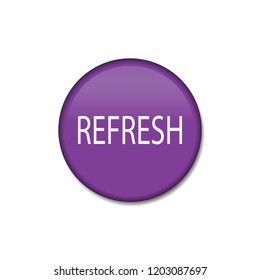 Refresh vector button, web design element