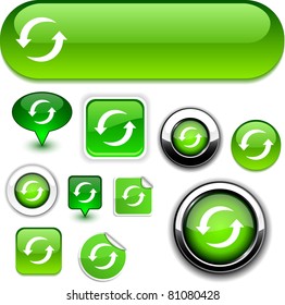 Refresh vector glossy icons.