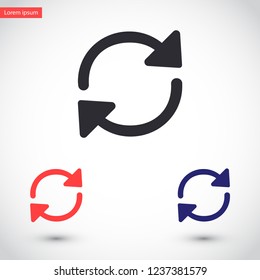  refresh vector icon 10 eps