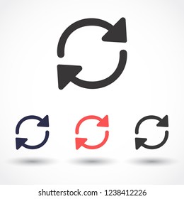 refresh vector icon 10 eps