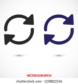 refresh vector icon 10 eps