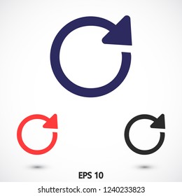  refresh vector icon 10 eps