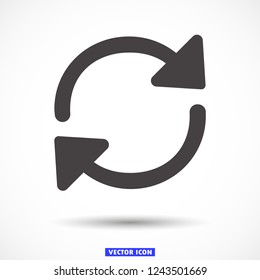  refresh vector icon 10 eps