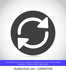  refresh vector icon 10 eps