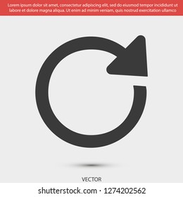 refresh vector icon 10 eps