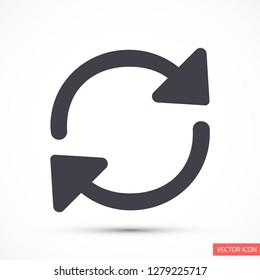  refresh vector icon 10 eps