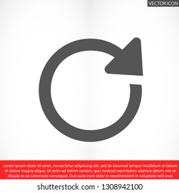  refresh vector icon 10 eps