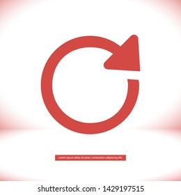  refresh vector icon 10 eps , Lorem ipsum Flat design
