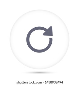 Refresh vector icon 10 eps, Flat design