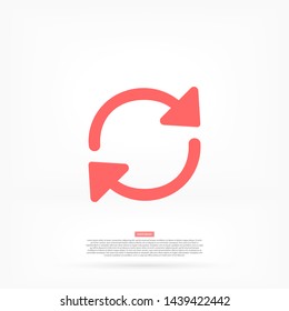  refresh vector icon 10 eps , Lorem ipsum Flat design