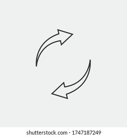 refresh vector icon arrows symbol