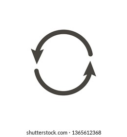 Refresh vector icon. Element of interface for mobile concept and web apps illustration. Thin glyph icon for website design and development, app development. Vector icon