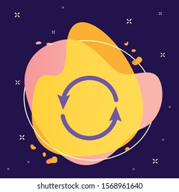 Refresh vector icon. Element of interface for mobile concept and web apps illustration. Thin glyph icon for website design and development, app development.