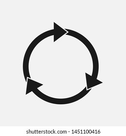 Refresh vector icon isolated on white background. Vector illustration. Eps 10.