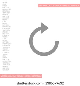 refresh Vector icon . Lorem Ipsum Illustration design