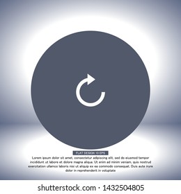 refresh Vector icon . Lorem Ipsum Illustration design