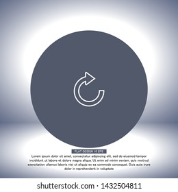 refresh Vector icon . Lorem Ipsum Illustration design
