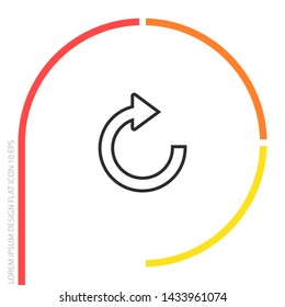 refresh Vector icon . Lorem Ipsum Illustration design