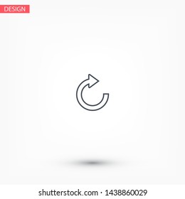 refresh Vector icon . Lorem Ipsum Illustration design