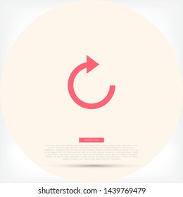 refresh Vector icon . Lorem Ipsum Illustration design